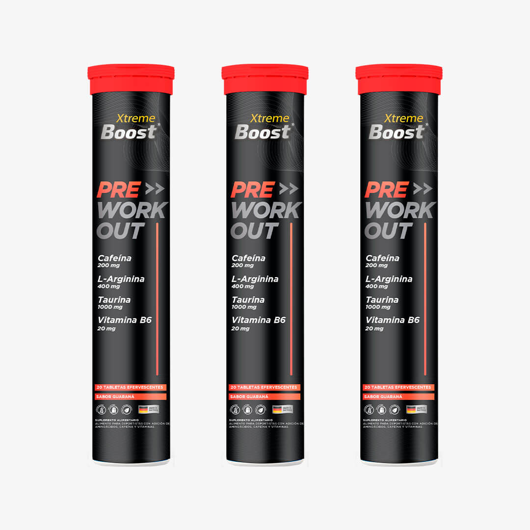 Pre entreno Xtreme Boost – German Energy – Vitaminas y minerales